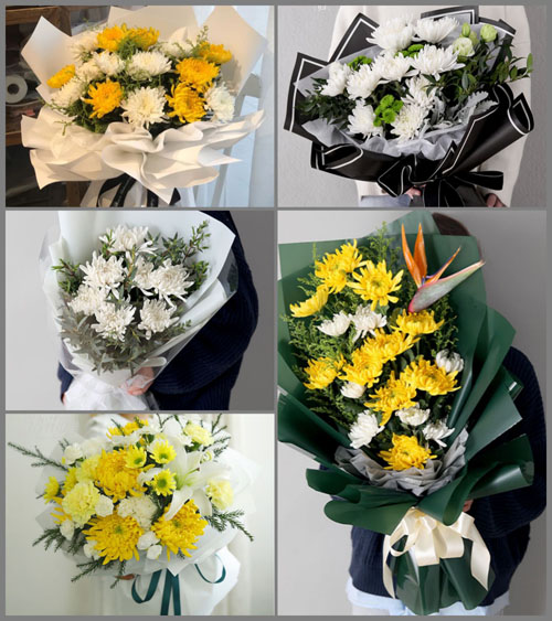 山东菏泽牡丹区王浩屯镇堤北张村白事花束代送